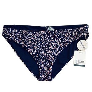 Carve Designs NWT Cardiff Reversible Bikini Bottom Size XL Alta Print Navy Blue